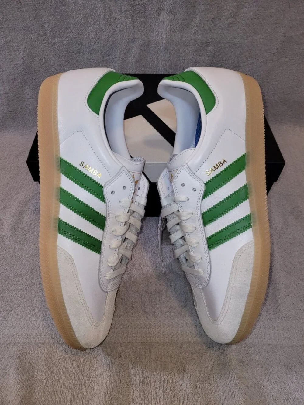 Adidas Samba ADV Sneakers NEW White / Crew Green / Tan Sneakers Men's Size 12